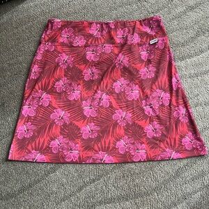 Skhoop Tropical Print Mini Skirt Size Small